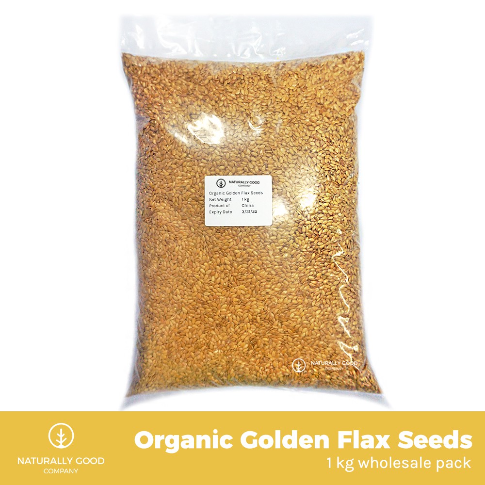 Organic Whole Golden Flax Seeds (1 kg wholesale pack) Shopee Philippines