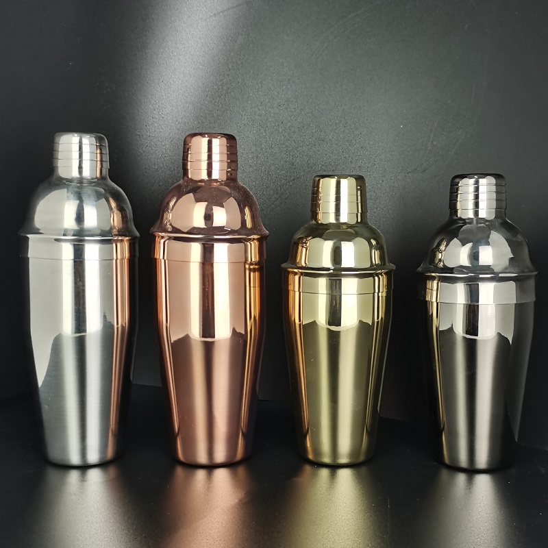 Silver Black Rose Gold Boston 800/600ml 750/600ml Bar Cocktail Shaker