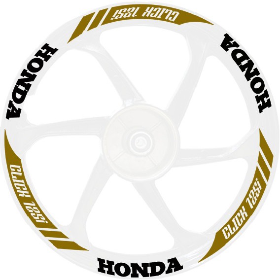 Honda Click 125i Mags Sticker for White Mags (good for 2 mags both ...