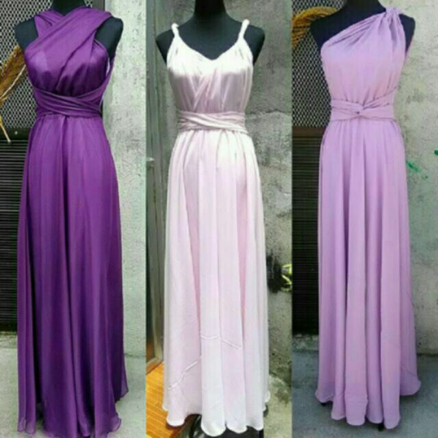 chiffon evening wear