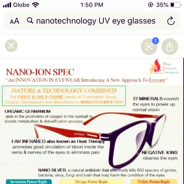 negative power glasses