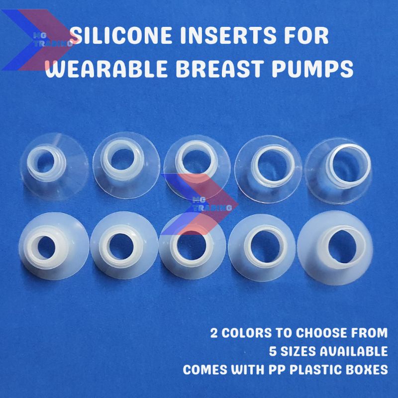 Silicone Flange Inserts for Wearable Breast Pumps (15mm/17mm/19mm/21mm