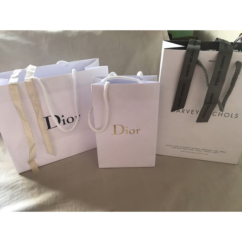 Assorted Used Paper bags Set (Christian Dior/Harvey Nichols/Kate Spade