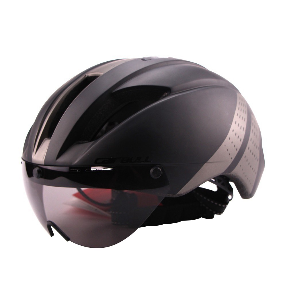 bicycle helmet with goggles