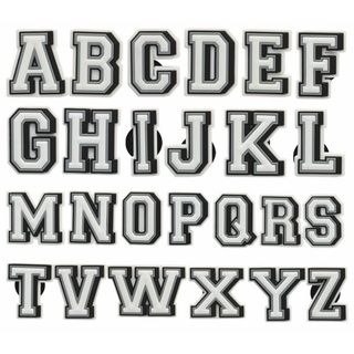 ☾◕☞The letter style A-Z series Jibbitz Crocs Pins for shoes bags