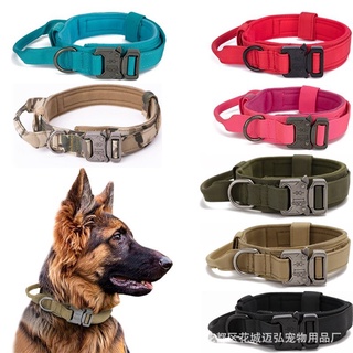 Tactical dog collar Adjustable pet collar K9 dog collar quick-release dog collar medium and large dog training dog colla