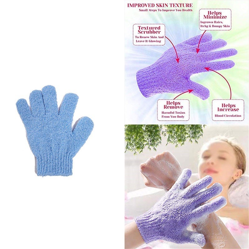 1pc Exfoliating Body Gloves Loofah Skin Massage Sponge for Cloth Shower Skin Body Brush Scrub