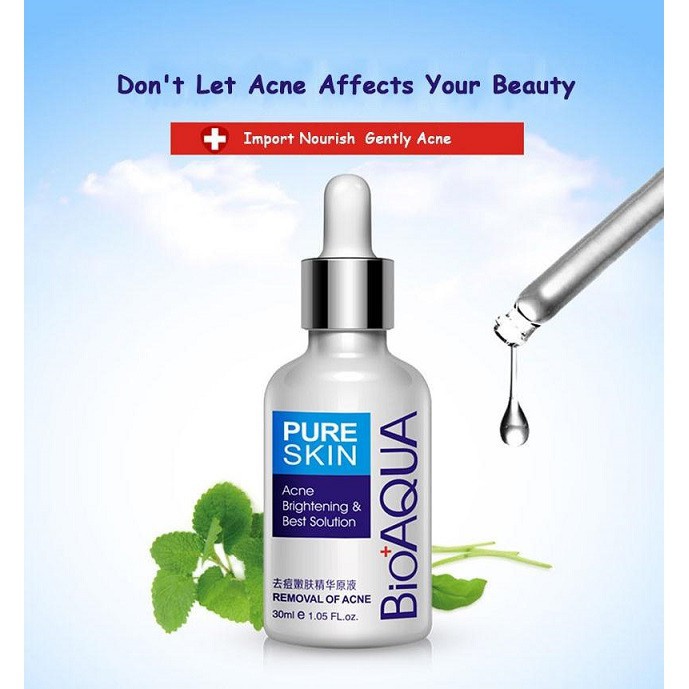 pure skin acne removal & brightening solution