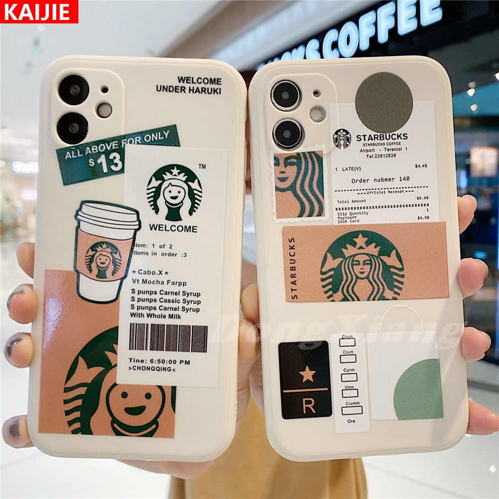 Casing Huawei Y7a Y6 Pro 2019 Nova 5t Nova7i P30 Lite Fashion Starbucks Soft Tpu Case Kaijie 0962