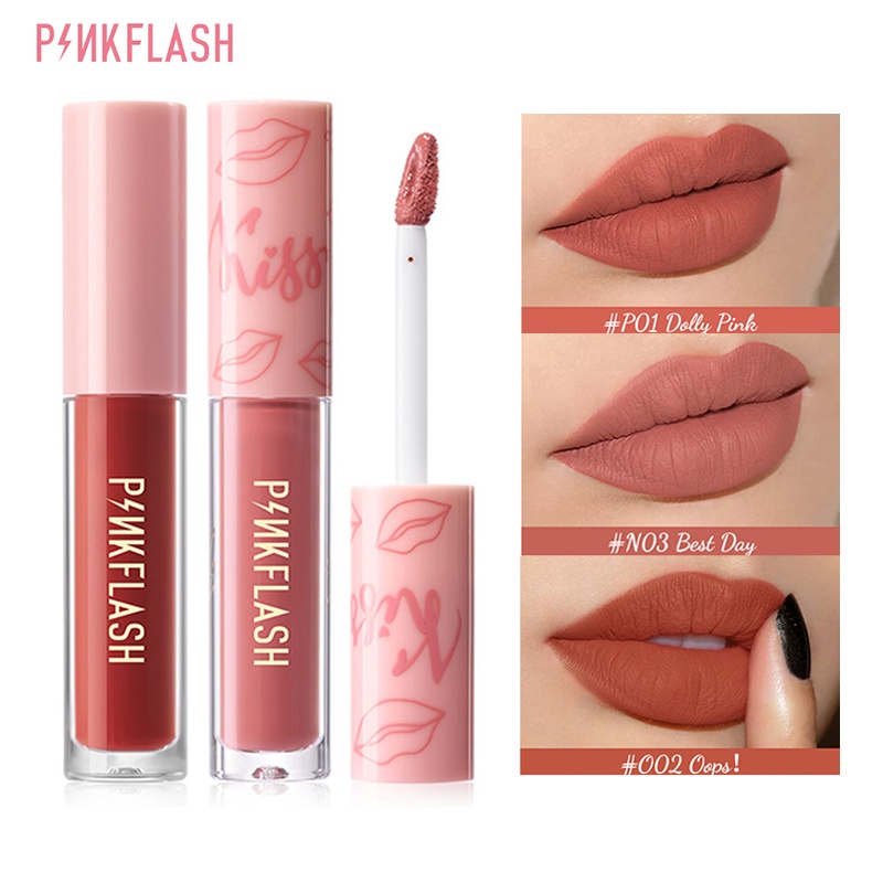 Pinkflash Ohmykiss Liquid Lipstick Soft Matte Ve Moisturising Long Lasting Waterproof Shopee 3249