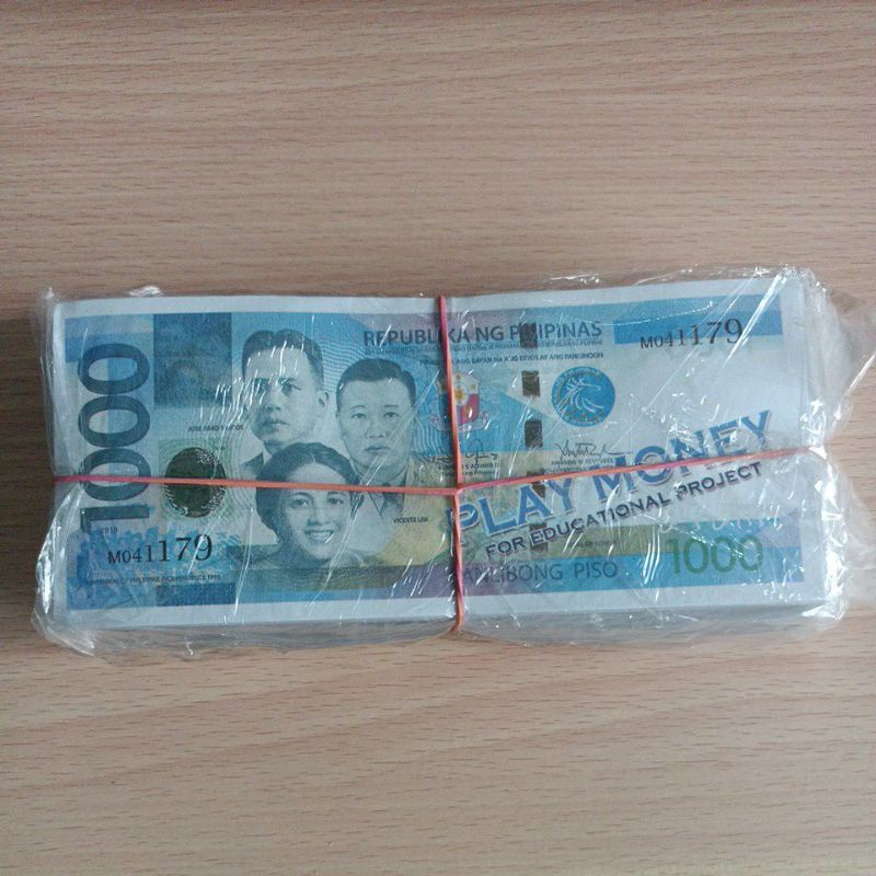 10 Packs Play Money Bills Fake Bills Play Money Philippine Peso Bills ...