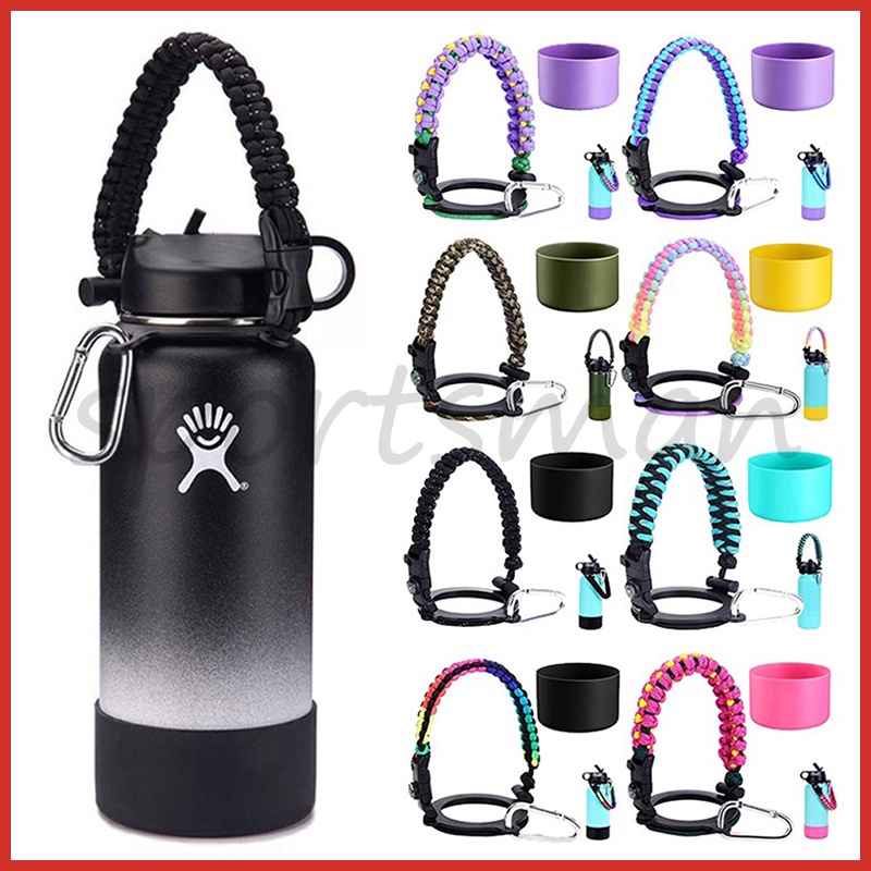 Aquaflask Boot Cover Cap Hydroflask Accessories Water Bottle Paracord Handle Silicone Boot