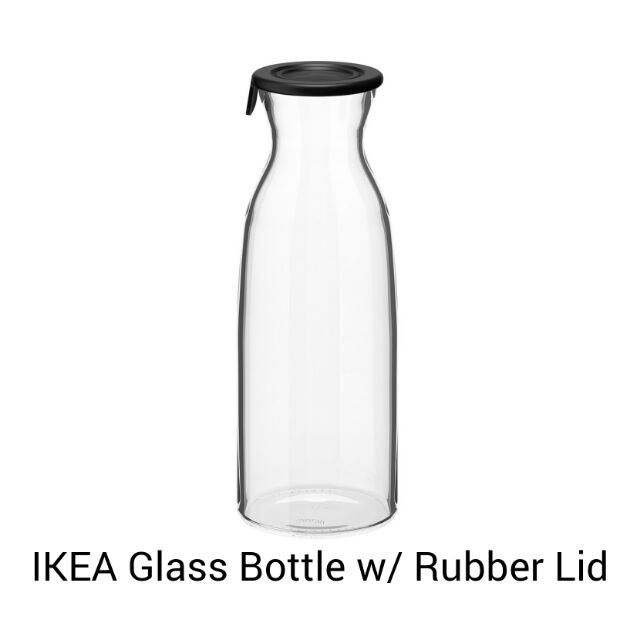 IKEA Glass Bottle w/ Rubber Lid Shopee Philippines