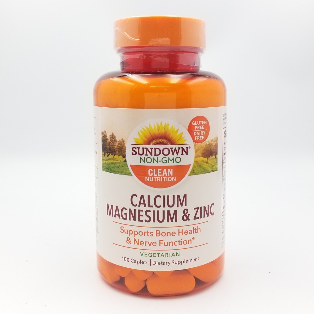 Sundown Natural, Calcium Magnesium & Zinc, 100 Caplets Shopee Philippines
