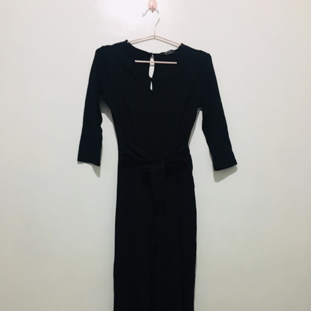bershka black jumpsuit
