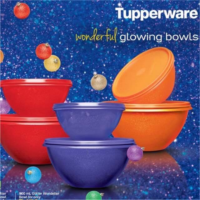 Tupperware Glitter Bowl 800ml Shopee Philippines