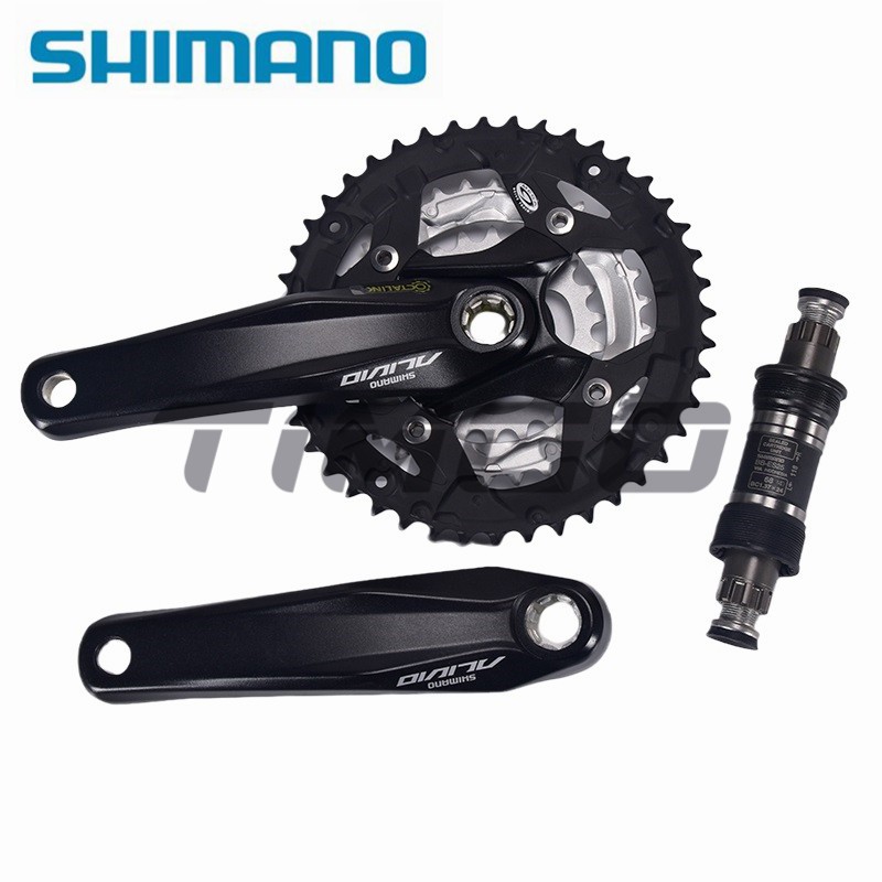 Shimano Alivio FC-M430 MTB Bike 9 Speed Octalink Triple Crankset 44-32-22T Black