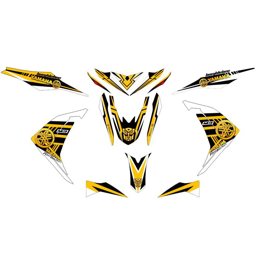 Decals, Sticker, Motorcycle Decals for Yamaha Mio I 125, 121,Buble bee