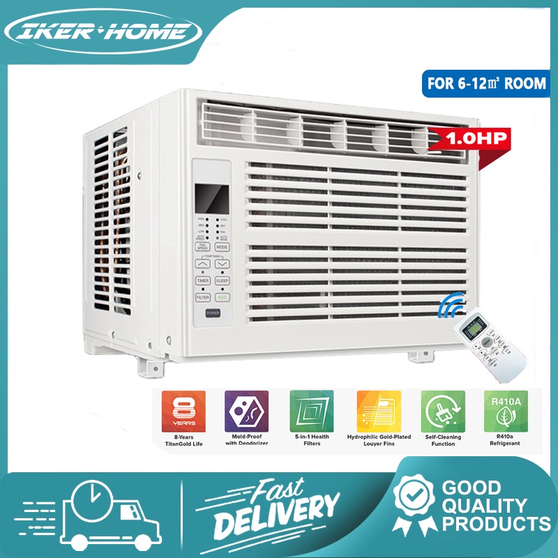 Window Air Conditioner, Digital LED Display, Fast Cooling, 1.0HP Air
