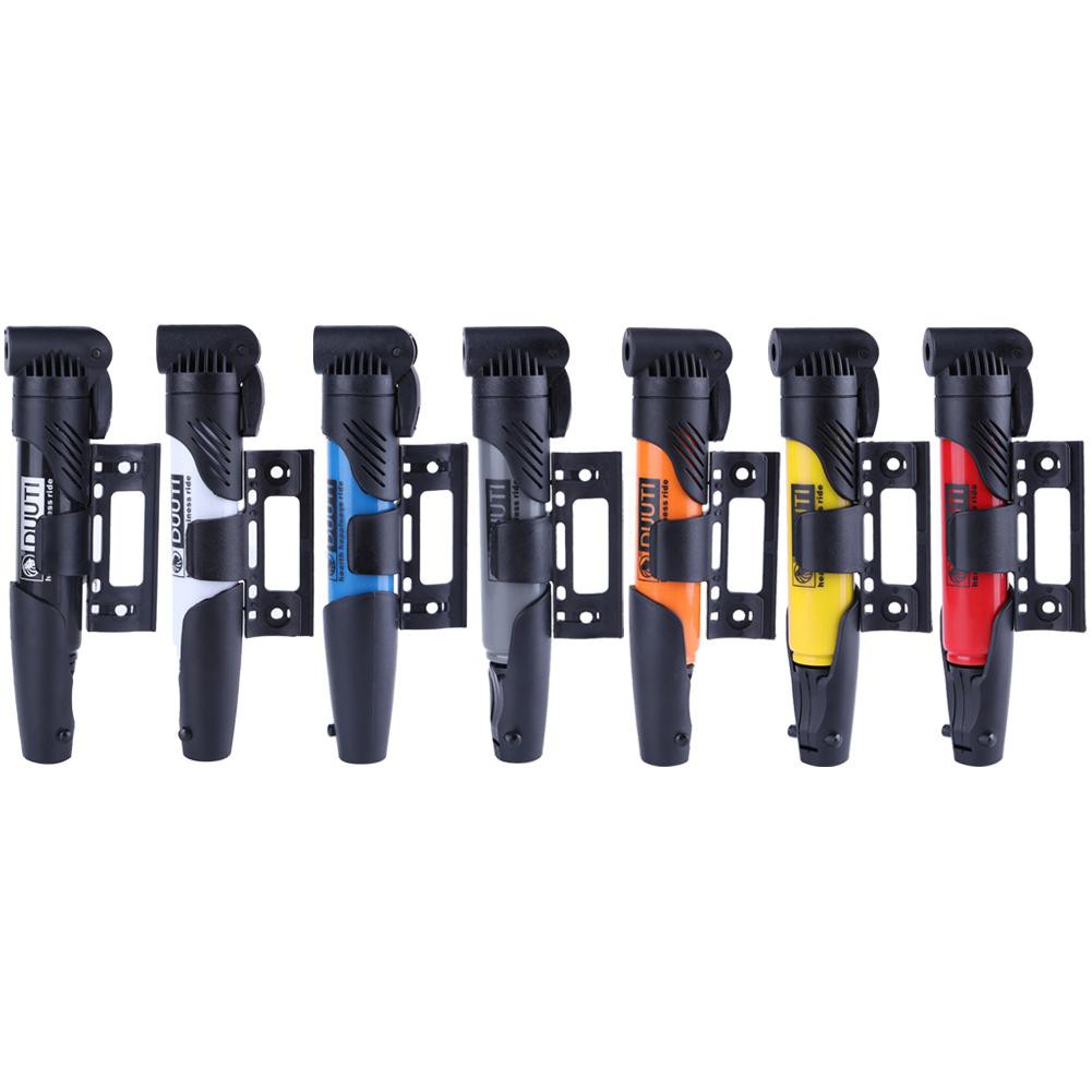 ※COD※Portable Folding Bicycle Air Pump Inflator for Presta Schrader Valve