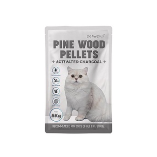 Pet Plus Pine Wood Pellets Charcoal Cat Litter 5 kg