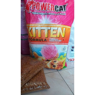 ✥POWER CAT Halal Organic-Fresh CAT food KITTEN / ADULT FRESH OCEAN TUNA *1KG REPACK / 1.2kg per pack