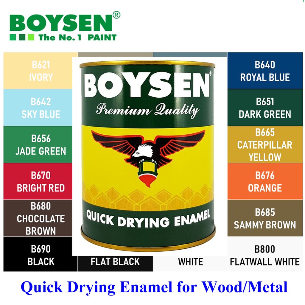 Boysen QDE Quick Drying Enamel for Wood / Metal 1 Liter Shopee