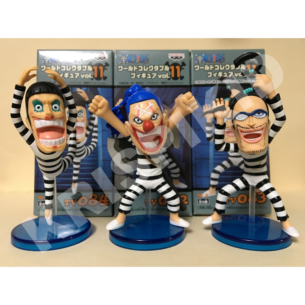 One Piece Set Of 3 Wcf Vol 11 Impel Down Mr 2 Buggy Mr 3 Shopee Philippines