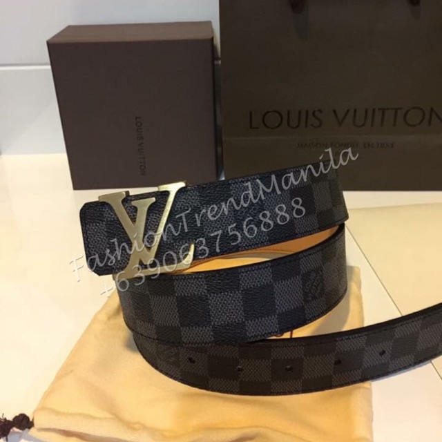Louis Vuitton Leather LV Monogram Ebene Graphite | Shopee Philippines