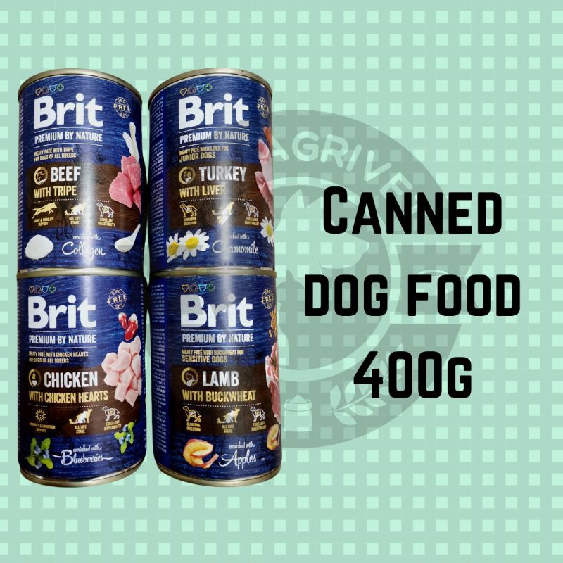BRIT PREMIUM BY NATURE CANNED DOG FOOD 400g Shopee Philippines