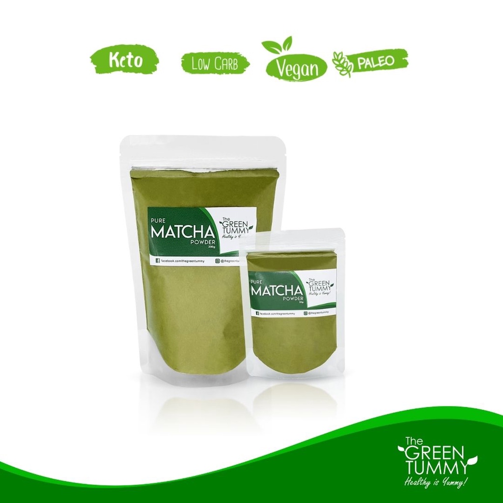 Pure Unsweetened Matcha Powder 50g, 200g ( Culinary Grade ) Shopee