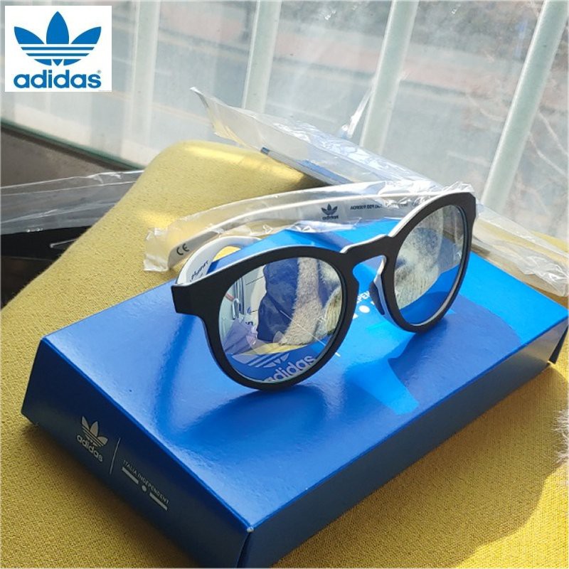 Adidas Originals Uni Ba7036 White, Black Frame Silver Mirror Sunglasses