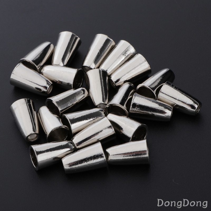 20Pcs Conical Bell Shape Stopper Cord Lock Ends Without Lid Toggle Clip Rope