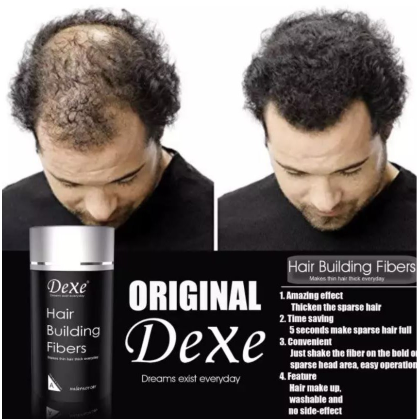 Original Dexe Hair Building Fibers Makes Thin Hair Thick Everyday Only in 5  Seconds For Men And Wome | Shopee Philippines