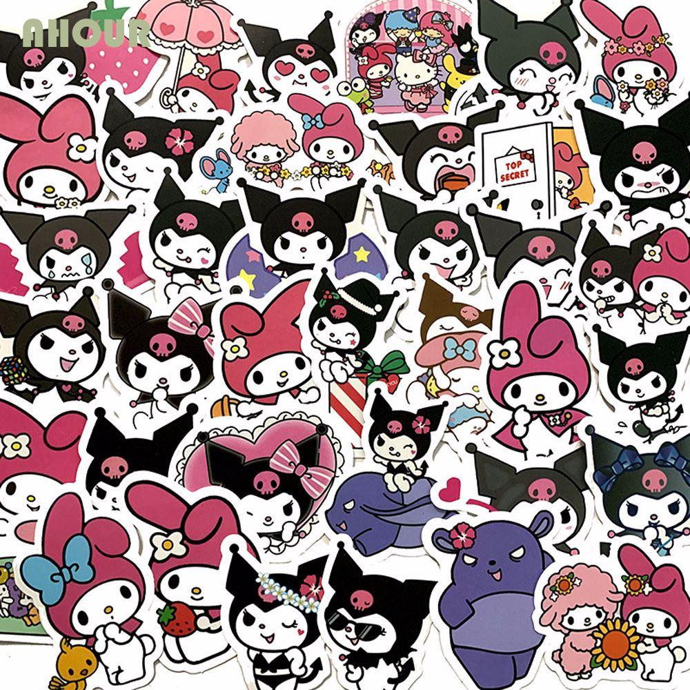 Ahour Cute My Melody Waterproof Helmet Stickers Graffiti Sticker 