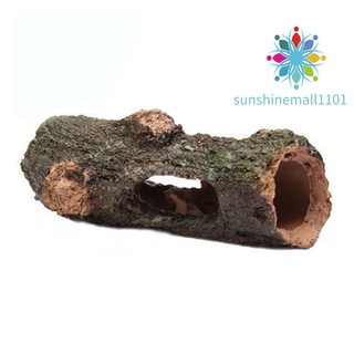 Aquarium Ornament Hollow Trunk Simulation Tree Log Wood Polyresin Landscape Fish Tank Decoration #5