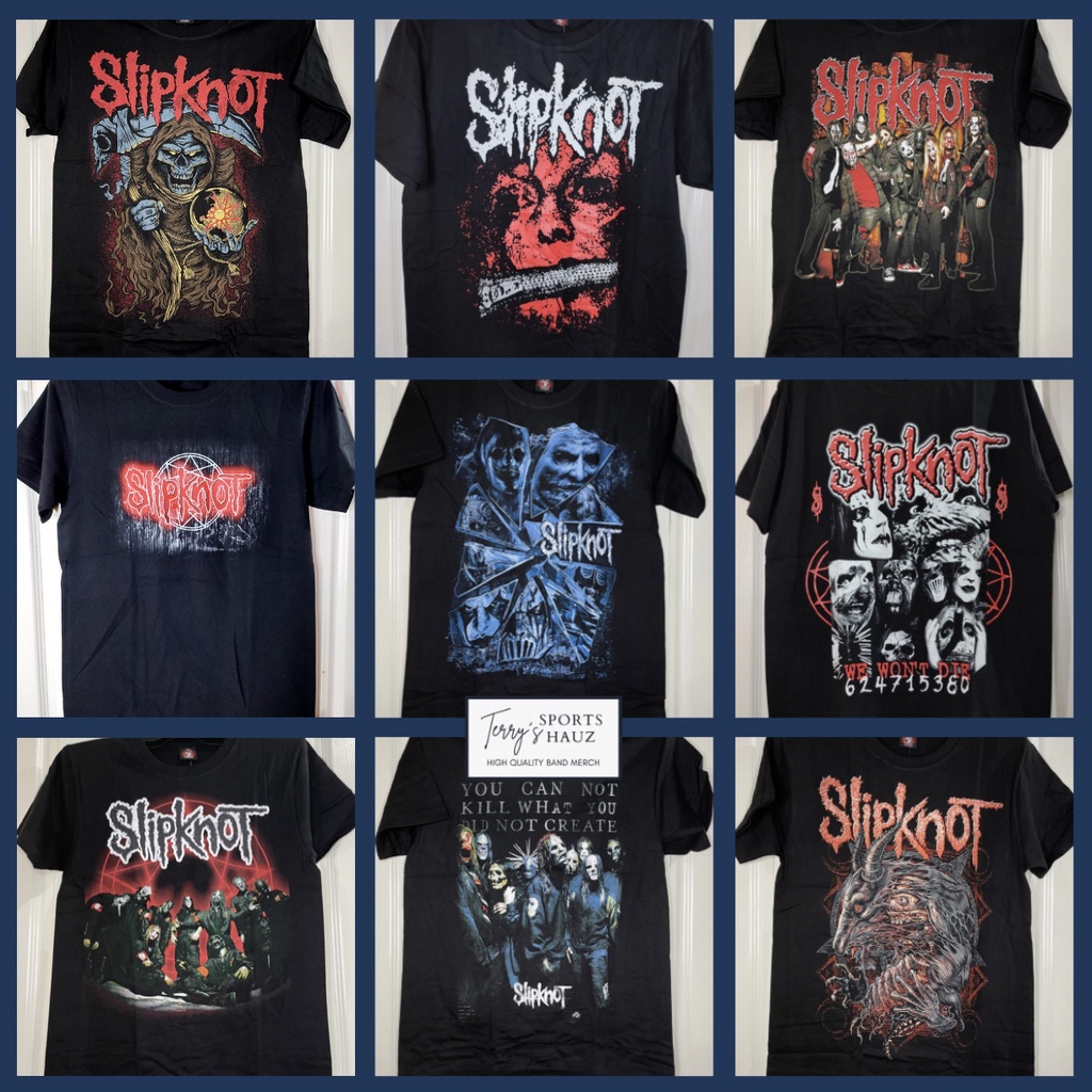 SLIPKNOT BAND SHIRTS ASSORTED DESIGNS S M L | Shopee Philippines