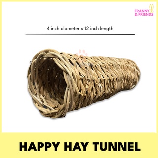 FRANNY'S HAPPY HAY TUNNEL ALL NATURAL HAMSTER TUNNEL HAMSTER TOY