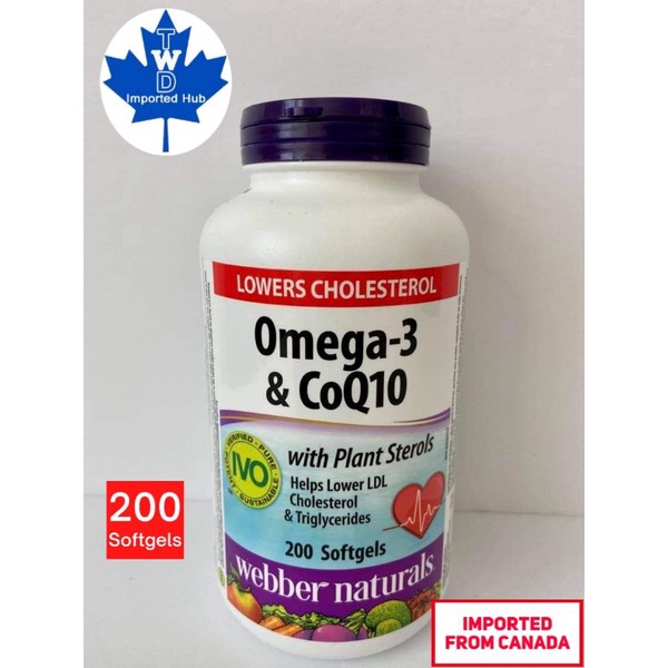 *MADE IN CANADA* ber Naturals Omega3 & CoQ10 with Plant Sterols