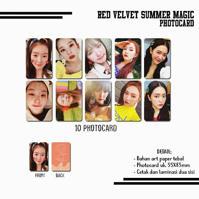 Red Velvet Photocard Summer Magic Shopee Philippines