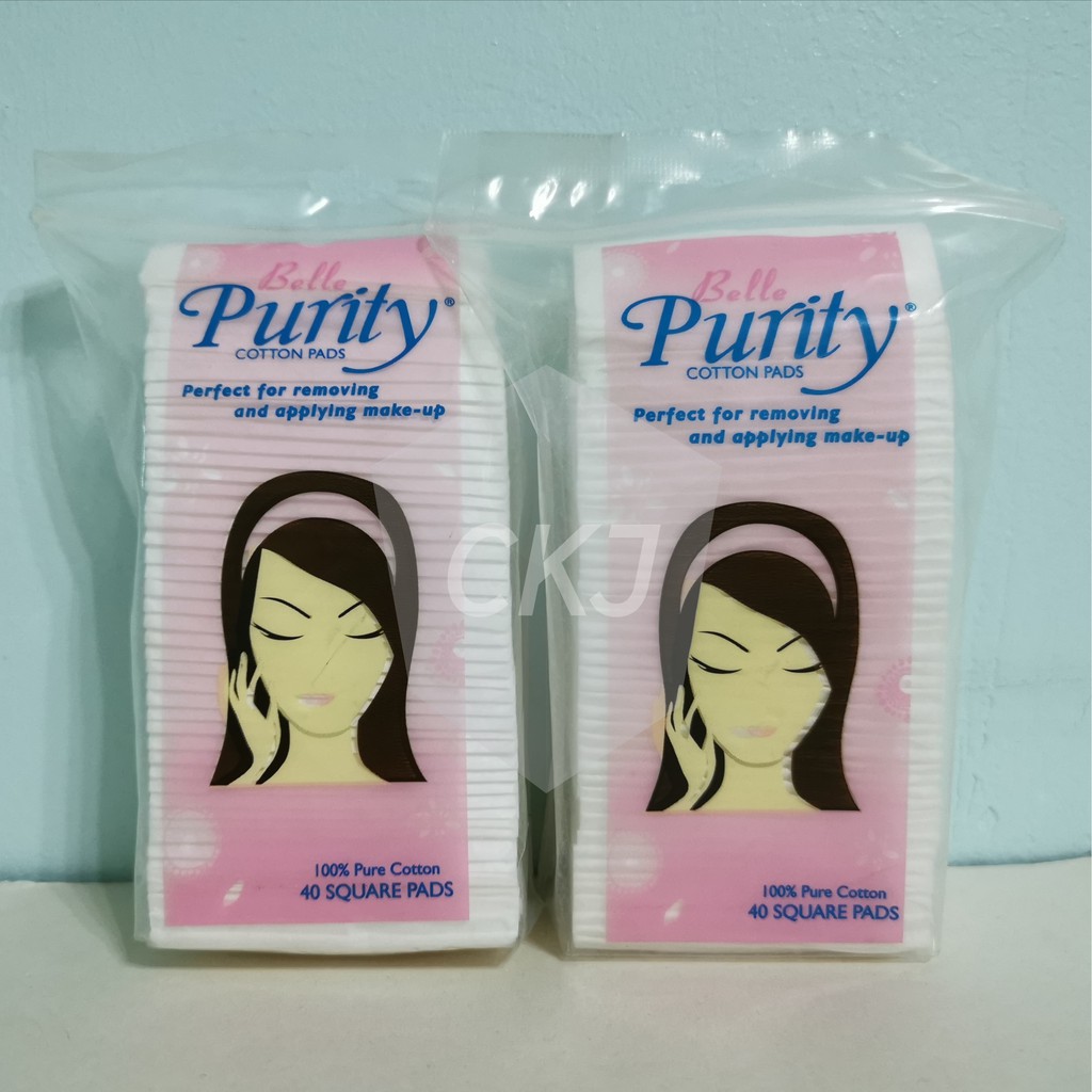 Belle Purity Cotton Pads 40s x 2packs Shopee Philippines