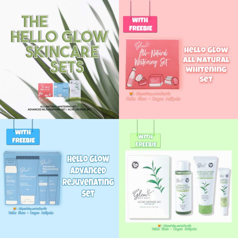 hello glow acne defense set