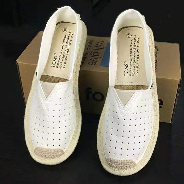 toms leather trainers