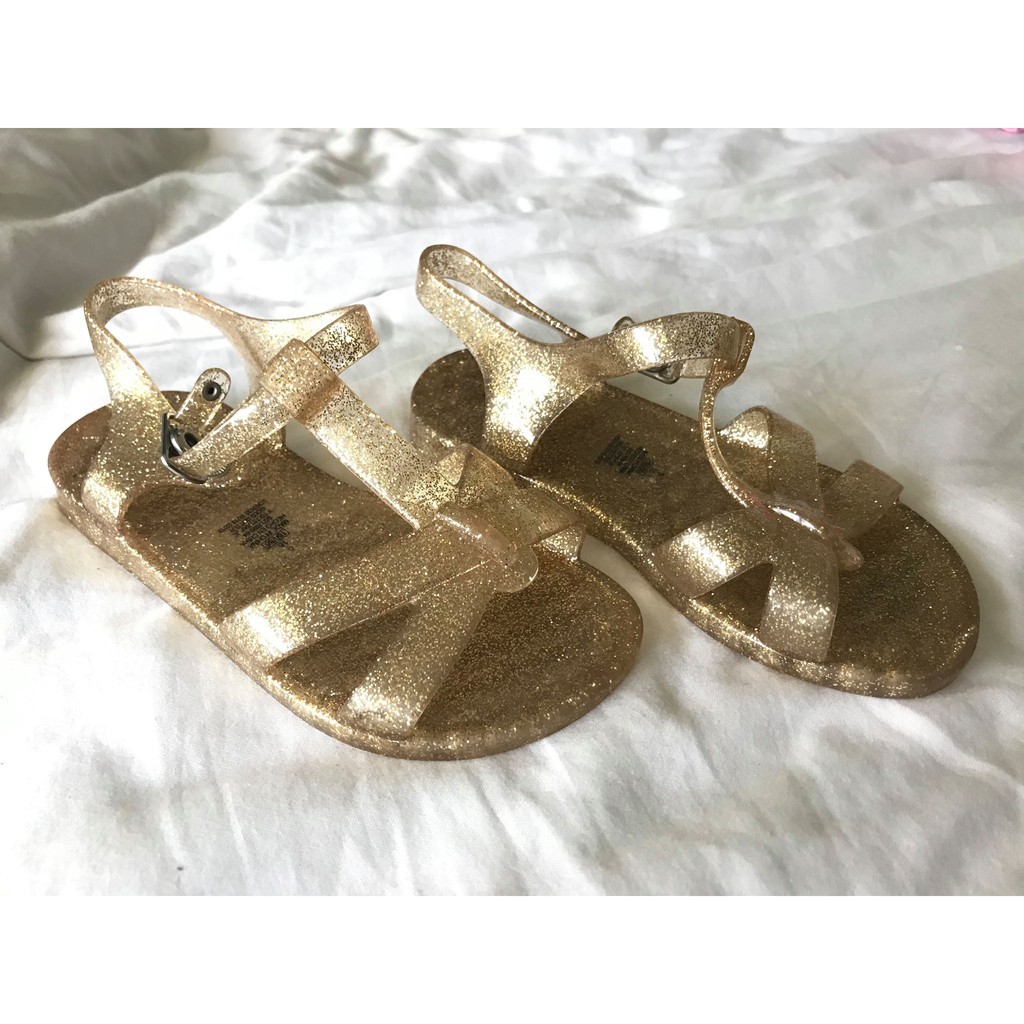 old navy gold sandals