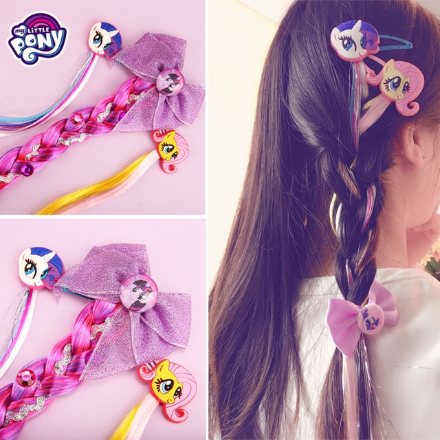My Little Pony Girls Hair Clip Tie Unicorn Decoration Shopee