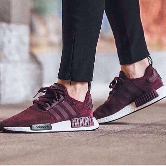 2020 Adidas NMD R1 Suede W 'Burgundy 