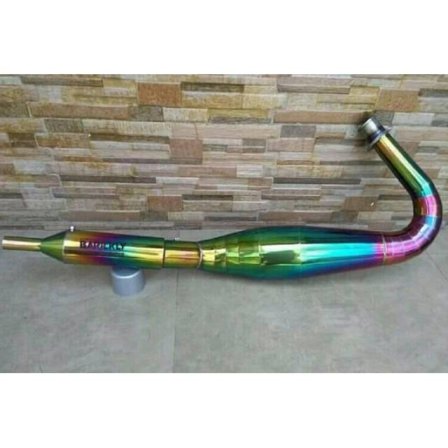 Muffler Under Telo 3v3 Rx King Muffler Racing Contest Drag Stainless Steel Rainbow Rxking Shopee Philippines