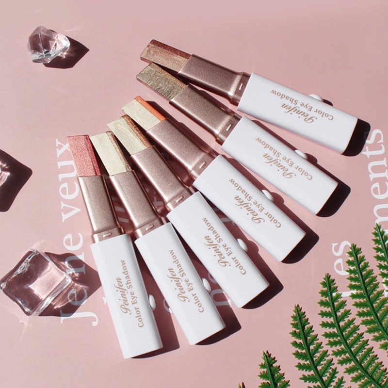 Lemooc Eyeshadow Stick Waterproof Glitter Eyeshadow Gradient Two Tone