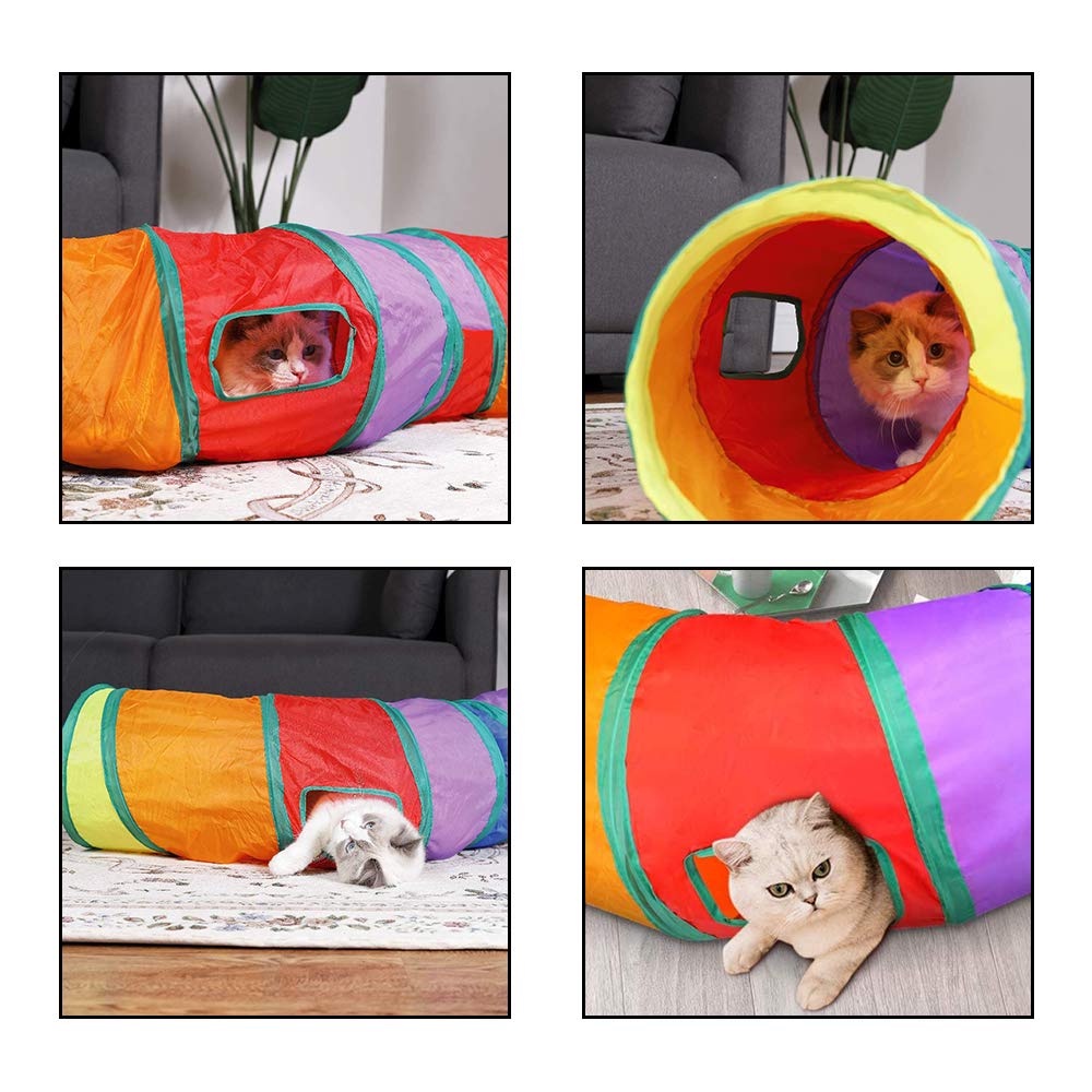 Pet Toys Dog Cat Toys Toy Pet Tunnel Rabbit Cat Tunnel Collapsible Practical Funny Toy Indoor Toy