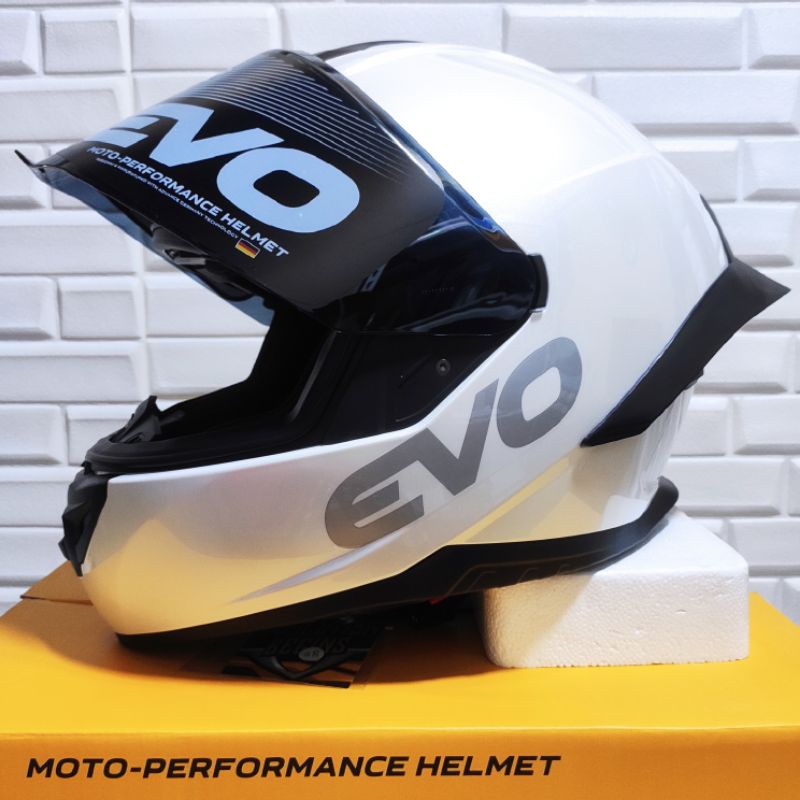 Evo XR03 PEARL WHITE FULLFACE HELMET Shopee Philippines